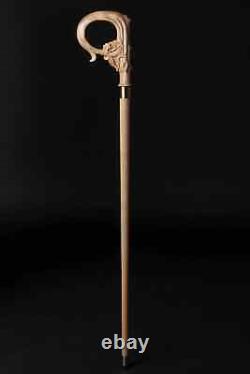 Wooden Hand Carved Walking Cane Handmade Walking Stick For Men Women Best Gift