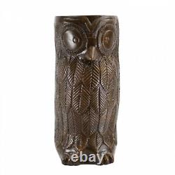 Wooden Rack for Walking Cane Brown Owl Umbrella & Walking stick Decor Stand Home