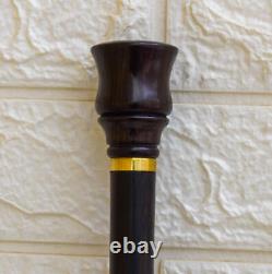 Wooden Stick Cane, Handmade 37 Natural Ebony Wooden Stick 94 cm, Wooden Cane #7