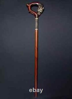 Wooden Walking Stick Handmade Cane Wooden Carved