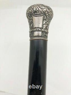 Wooden Walking Stick With Sterling Silver Top