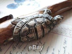 Wooden cane Walking stick turtle Hiking stick Ethnic walking cane Cool can NW45