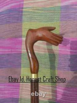 Wooden hand carved walking stick for gifts