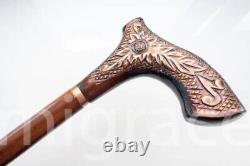 Wooden head designer new handmade brown walking stick cane beast quality product