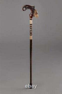 Wooden walking cane Carved wooden cane Fashionable canes and walking stick gift