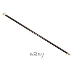 Wooden walking stick (cane) with a silver handle. Europe, early 20th century