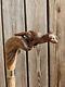 Wooden Walking Stick Hand Carved Beautiful Fox Wooden Walking Cane