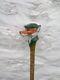 Wooden Walking Stick Hand Carved Beautiful Dog Wooden Walking Gift