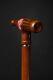 Wooden Walking Stick Hand Carved Coca Cola Wooden Walking Cane