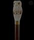 Wooden Walking Stick Hand Carved Owl Handmade Wooden Walking Cane