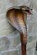 Wooden Walking Stick Hand Carved Snake Wooden Walking Cane