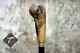 Wooden Walking Stick Woodcock Bird Handle Hand Carved Bird Walking Cane Gift A1