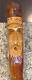 Bâton De Marche Avec Poignée Sculptée à La Main En Bois - Visage Unique D'homme Barbu - 31 Pouces De Long - Unique
