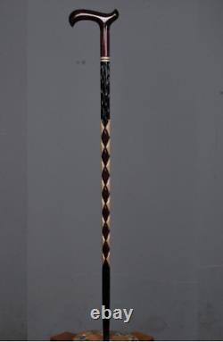 Bâton de marche en bois orthopédique fait à la main, spécial, de haute qualité, sculpté.