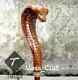 Bâton De Marche En Bois Sculpté à La Main Avec Poignée En Forme De Serpent Cobra, Meilleur Cadeau