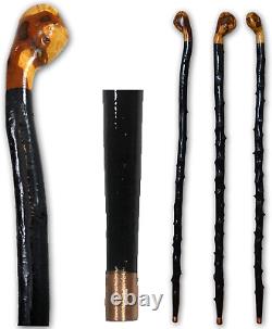 Bâton de marche irlandais en bois de shillelagh importé, fabriqué à la main en bois de prunellier à 100%