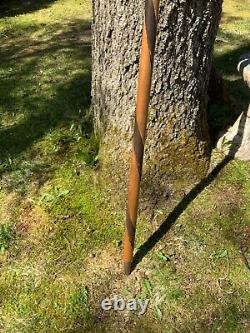 Bâton de marche rare vintage d'un faisan sculpté en bois par Stan Sparre Cape Cod