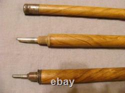 Bookmaker Wooden Walking Stick Cane Prohibition Era Crayon De Plume Dissimulé