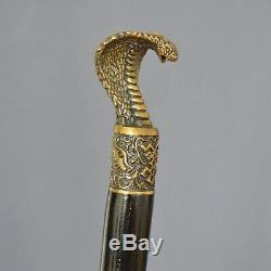 Bronze Cobra Main Canne Bâton De Cadeau Unique Pour Hommes En Bois Accessoires 35