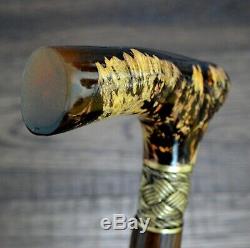 Burl Stabiliser Pirate Bronze Canes Bâtons De Marche En Bois Accessoires Canne