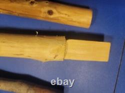 Canne en bois sculptée à la main, canes uniques, lot de 7 cannes