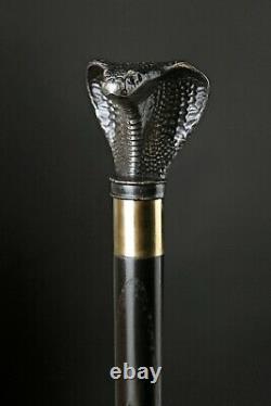 Cobra Walking Stick Canne En Bois Pour Cadeau Main Sculpté Bâton De Randonnée Fait Main