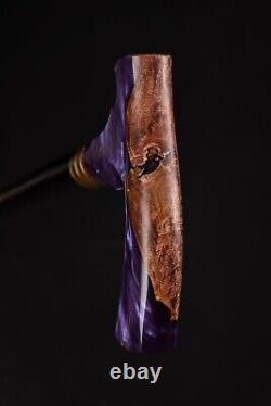 Magic Purple Canne À Pied Magnifique Canne En Bois Bâton De Marche Incroyable