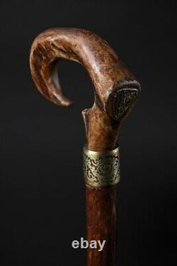 Ram's Horn Limited Collection Cane Exclusive Wooden Walking Stick For Gift