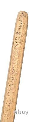 Rare Antique 1937 4-H Pig Contest Wooden Walking Cane Stick Hand Carved 
<br/>
	 <br/> Traduction en français: Rare canne de marche en bois antique de 1937 pour le concours de cochons 4-H, sculptée à la main